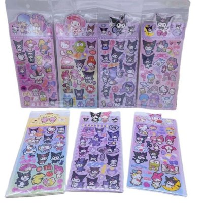 Kuromi Melody Tasarımlı Anime Sticker 20Lİ